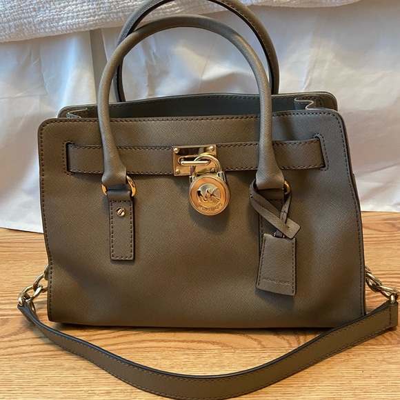 michael kors hamilton satchel small